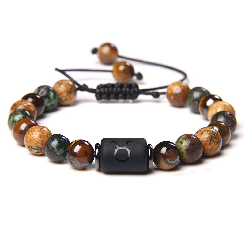 Braided Zodiac Bracelet | Tiger Eye Friendship Protection Astrology Energy Jewelry