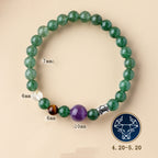 12 Zodiac Signs Crystal Bracelet | Multi-Stone Harmony Balance Astrology Jewelry