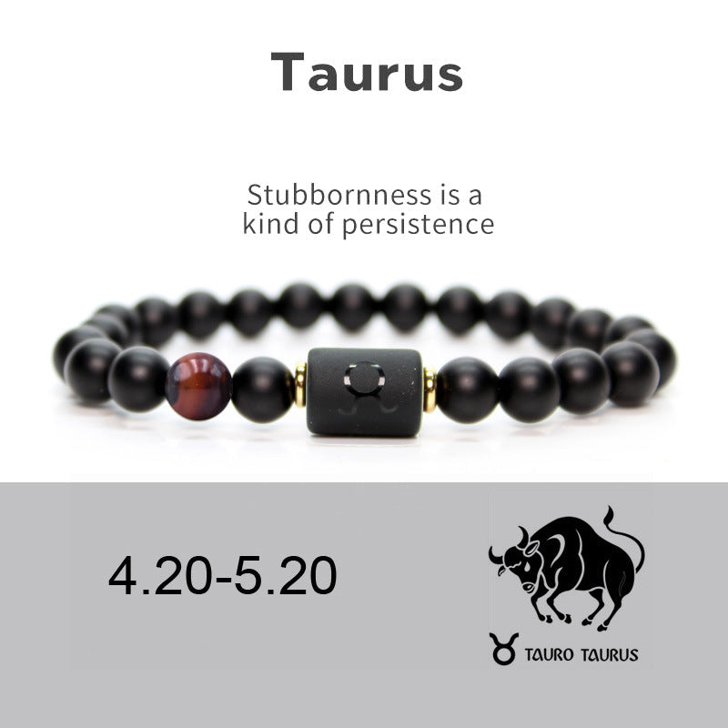 Zodiac Sign Agate Guardian Bracelet | Birthstone Protection Wealth Love Astrology