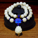 White Jade Bodhi 108 Bead Bracelet | Energy Purification Cleansing Mala