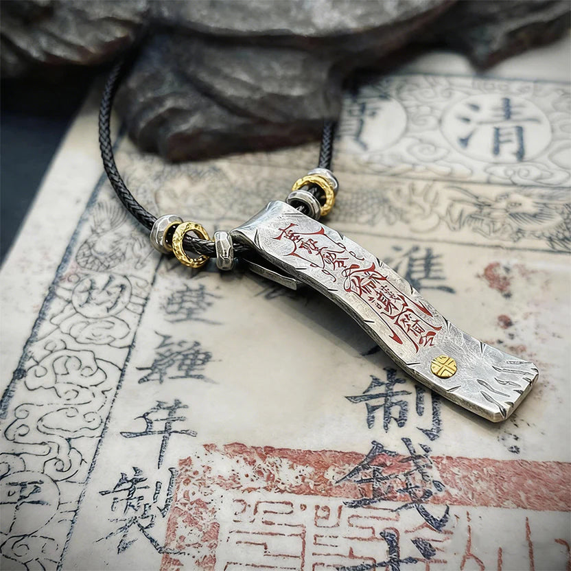 Daoist Protection Fortune Pendant | Luck Transformation Evil Banishment Blessing Spiritual Necklace