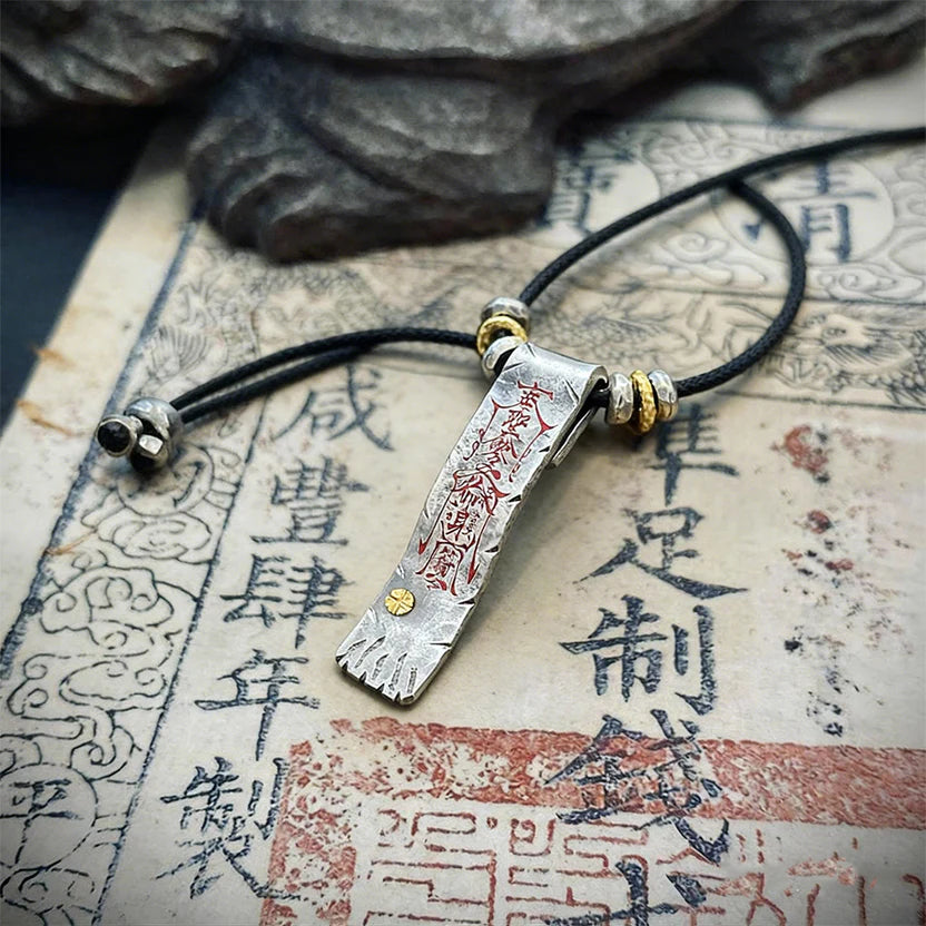 Daoist Protection Fortune Pendant | Luck Transformation Evil Banishment Blessing Spiritual Necklace