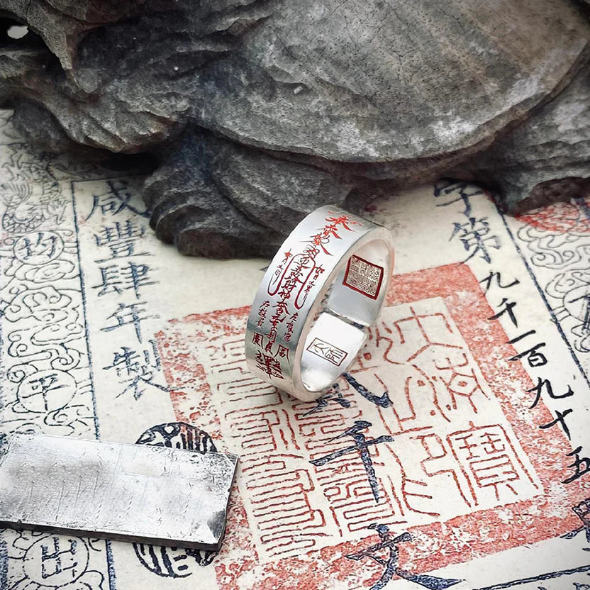 Daoist Wealth Fortune Ring | Five Gods Money Attraction Business Prosperity Success Jewelry