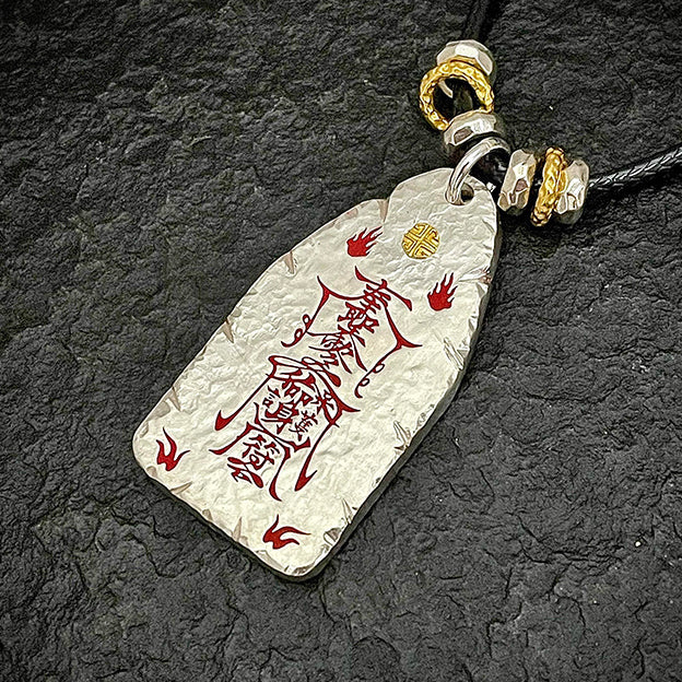 Dual-Sided Evil Ward Protection Talisman | Negative Energy Curse Breaking Spiritual Defense Pendant