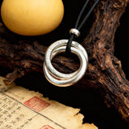 Yin Yang Balance Circle Pendant | Tai Chi Harmony Energy Emotional Peace Spiritual Necklace