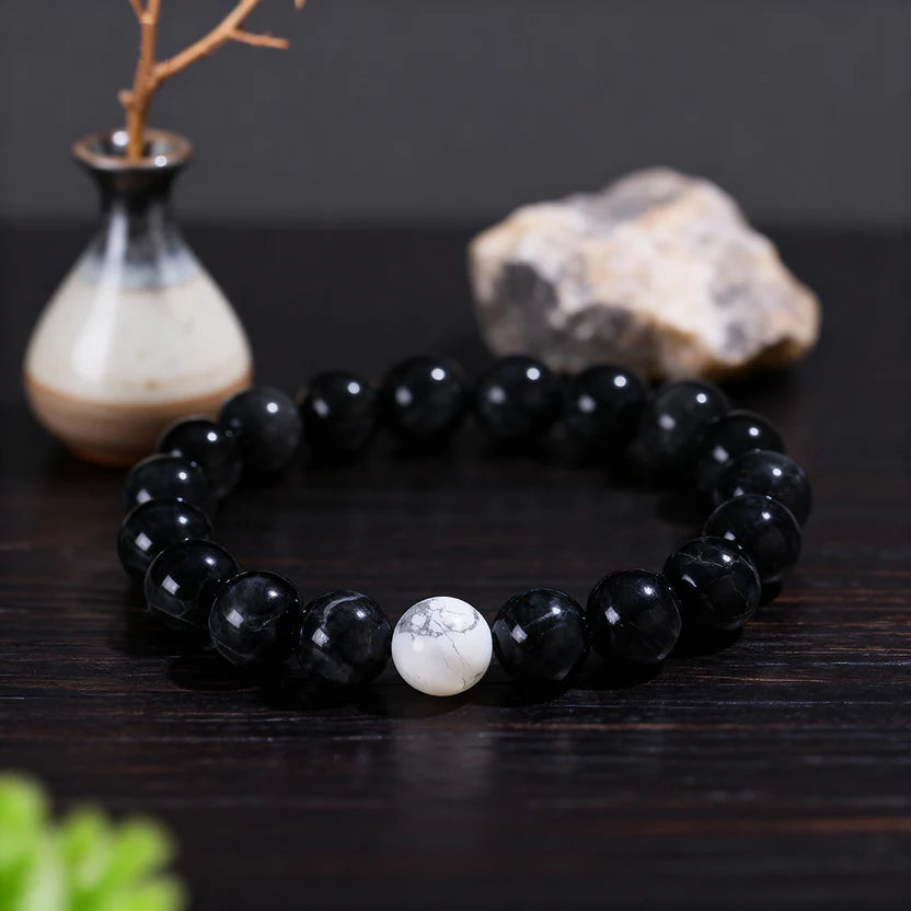 Feng Shui Couple Bracelet Set | His Hers Matching Love Protection Harmony Yin Yang