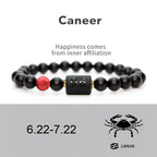 Zodiac Sign Agate Guardian Bracelet | Birthstone Protection Wealth Love Astrology