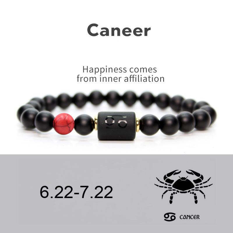 Zodiac Sign Agate Guardian Bracelet | Birthstone Protection Wealth Love Astrology