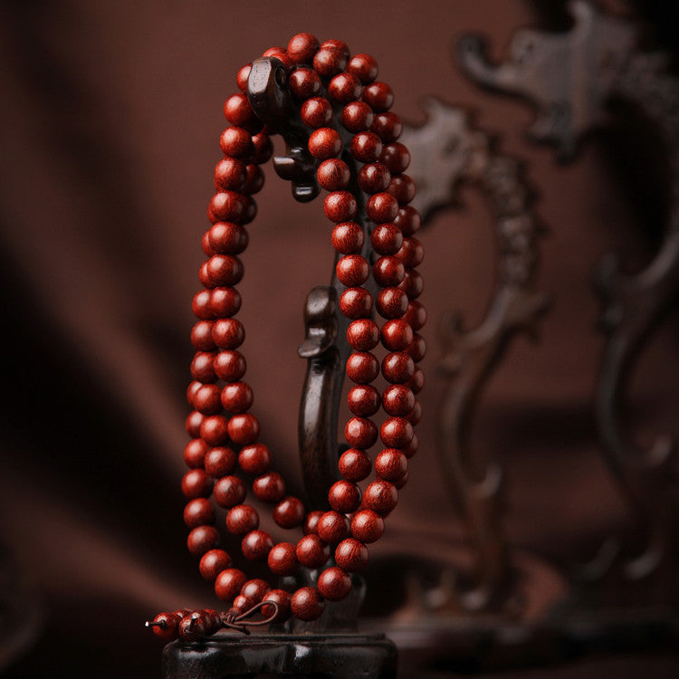 Premium Aged Rosewood 108 Bead Bracelet | Deep Meditation Tranquility Mala