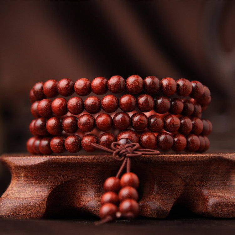 Premium Aged Rosewood 108 Bead Bracelet | Deep Meditation Tranquility Mala