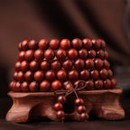 Premium Aged Rosewood 108 Bead Bracelet | Deep Meditation Tranquility Mala