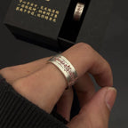 Daoist Supreme Protection Ring | Bagua Yin Yang Talisman Cinnabar Evil Banishment Fortune Jewelry