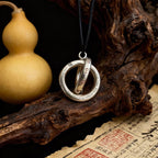 Yin Yang Balance Circle Pendant | Tai Chi Harmony Energy Emotional Peace Spiritual Necklace