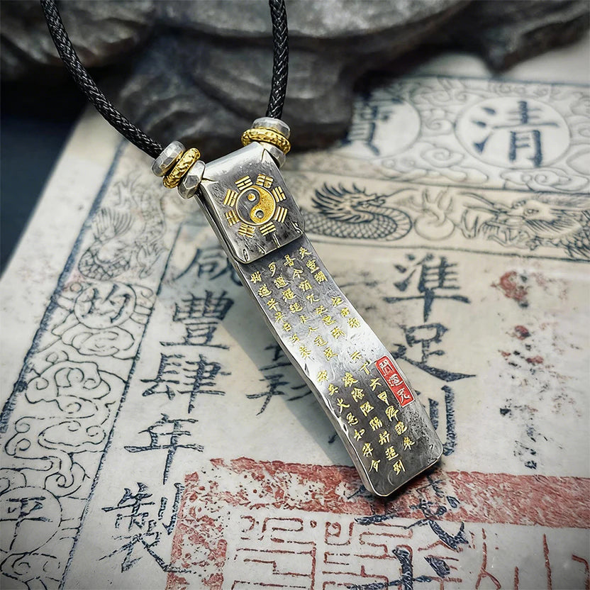 Daoist Protection Fortune Pendant | Luck Transformation Evil Banishment Blessing Spiritual Necklace