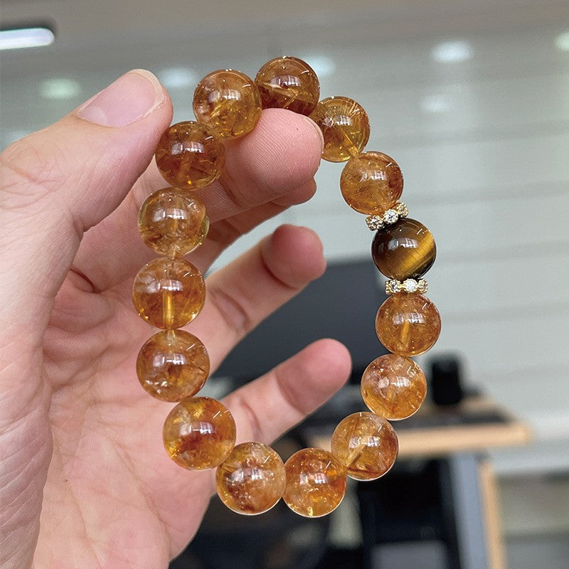 Citrine Crystal Bracelet | Wealth Attraction Money Prosperity Abundance Career Success Jewelry