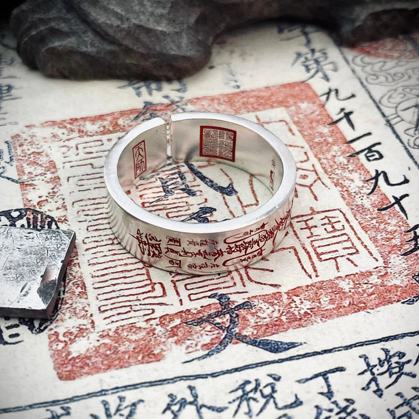 Daoist Wealth Fortune Ring | Five Gods Money Attraction Business Prosperity Success Jewelry