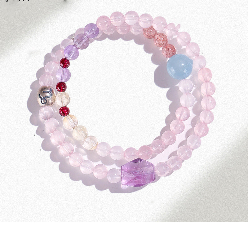 Multi-Crystal Zodiac Sign Bracelet | Harmony Balance Wealth Love Astrology Jewelry