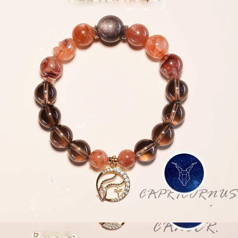 Multi-Crystal Zodiac Bracelet | Wealth Love Protection Astrology Rose Quartz Citrine