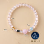 12 Zodiac Signs Crystal Bracelet | Multi-Stone Harmony Balance Astrology Jewelry