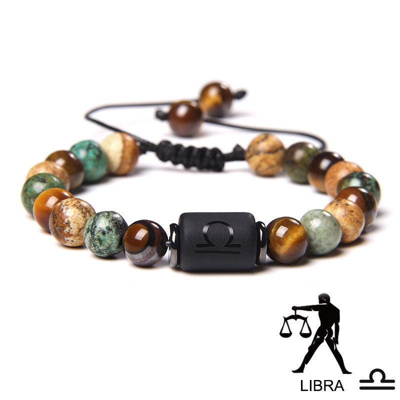 Braided Zodiac Bracelet | Tiger Eye Friendship Protection Astrology Energy Jewelry