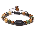 Braided Zodiac Bracelet | Tiger Eye Friendship Protection Astrology Energy Jewelry