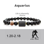 Zodiac Sign Agate Guardian Bracelet | Birthstone Protection Wealth Love Astrology