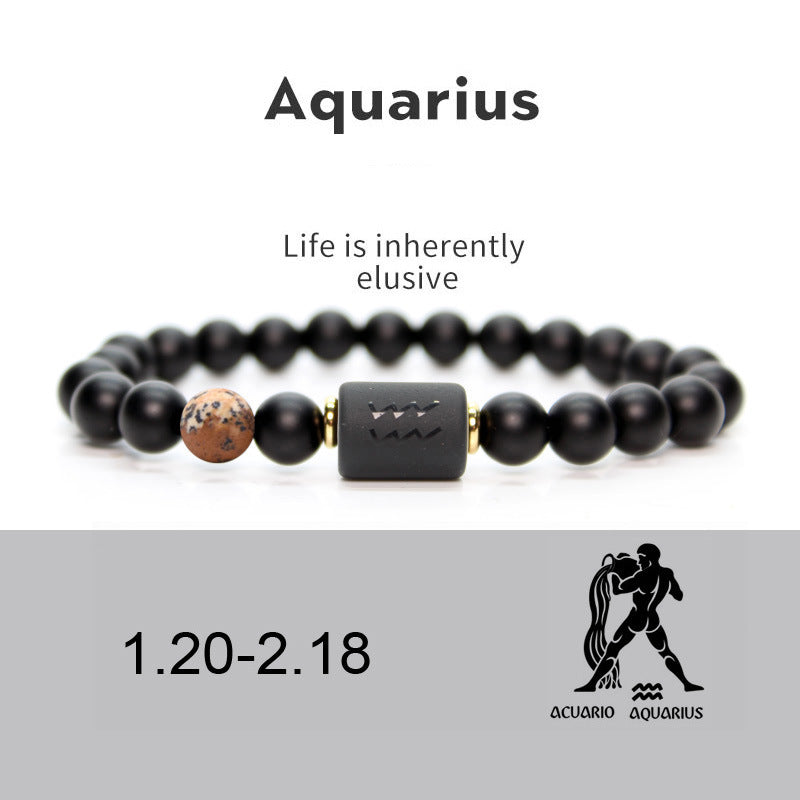 Zodiac Sign Agate Guardian Bracelet | Birthstone Protection Wealth Love Astrology