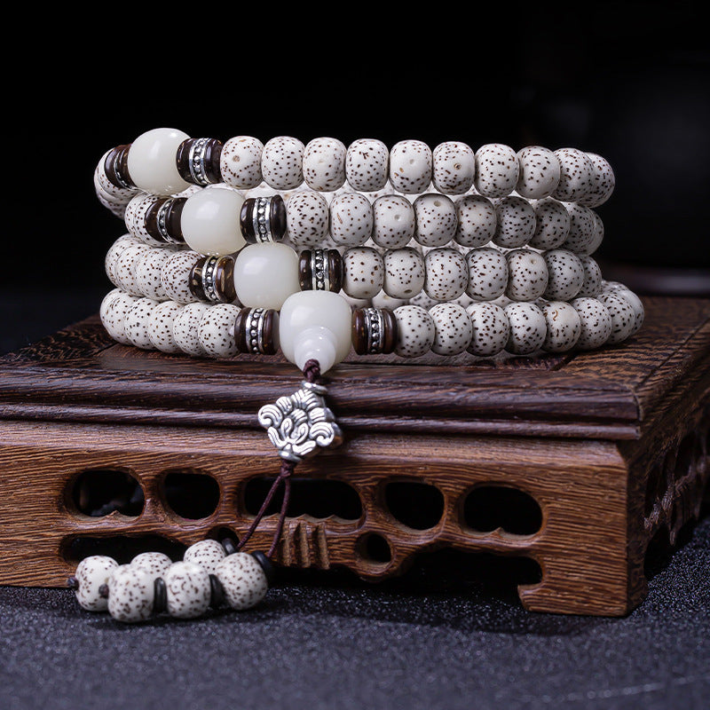 Star Moon Bodhi 108 Bead Bracelet | Cosmic Connection Spiritual Awakening Mala