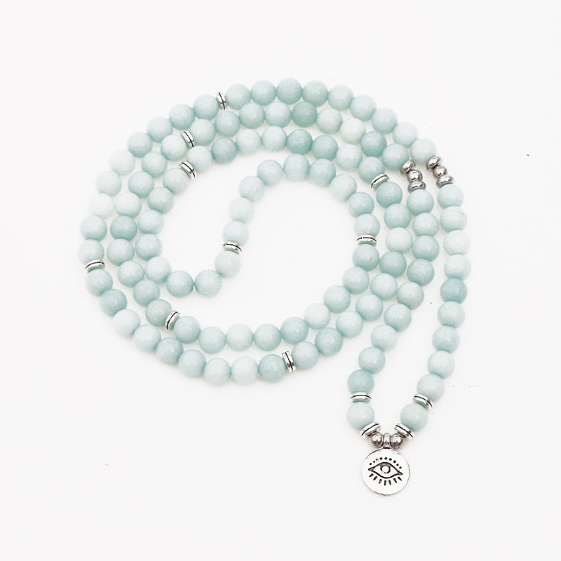Amazonite 108 Bead Bracelet | Third Eye Intuition Awareness Mala