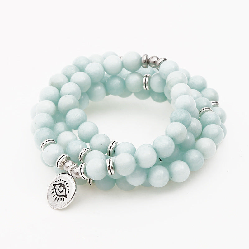 Amazonite 108 Bead Bracelet | Third Eye Intuition Awareness Mala