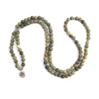 Southern Jade 108 Bead Bracelet | Grounding Nature Harmony Lotus Mala