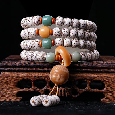 Star Moon Bodhi 108 Bead Bracelet | Cosmic Connection Spiritual Awakening Mala