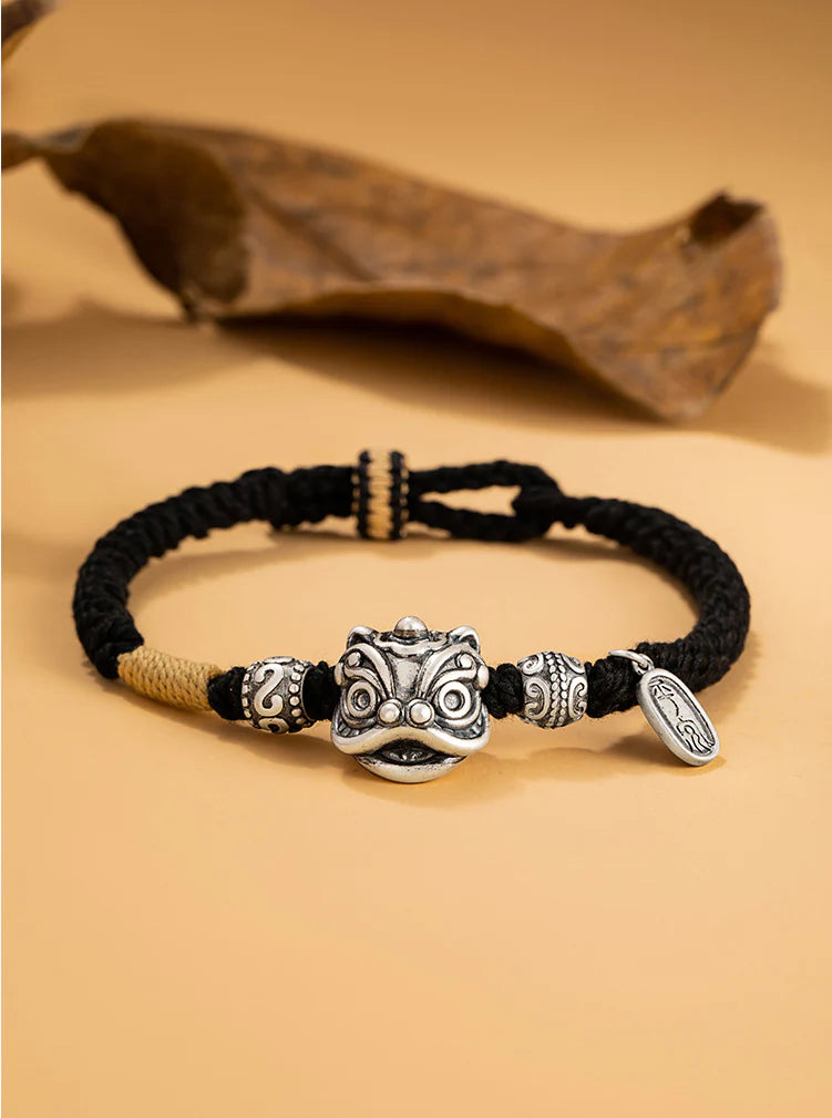 925 Sterling Silver Lion Couple Bracelet | Eternal Love Protection Matching His Hers