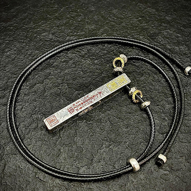 Daoist Supreme Talisman Pendant | Bagua Wealth Fortune Evil Banishment Spiritual Guardian Necklace