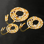 White Flower Beeswax 108 Bead Bracelet | Sleep Healing Calming Mala