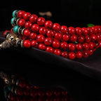 Red Turquoise 108 Bead Bracelet | Grounding Stability Root Chakra Mala