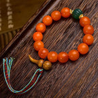 Golden Armor Agate Turtle Bracelet | Longevity Health Vitality Wellness Fortune Spiritual Jewelry