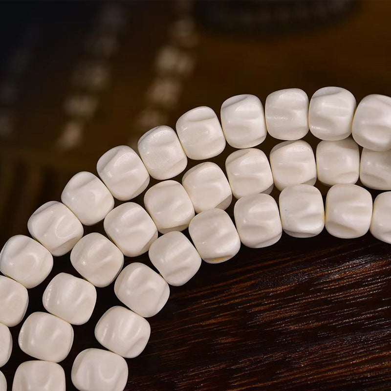 Tibetan Deer Antler Seed 108 Prayer Beads Bracelet | Natural Fragrance Meditation Mala Longevity Jewelry