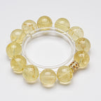 Lemon Quartz Bracelet | Solar Vitality Positive Energy Sunshine Crystal Jewelry