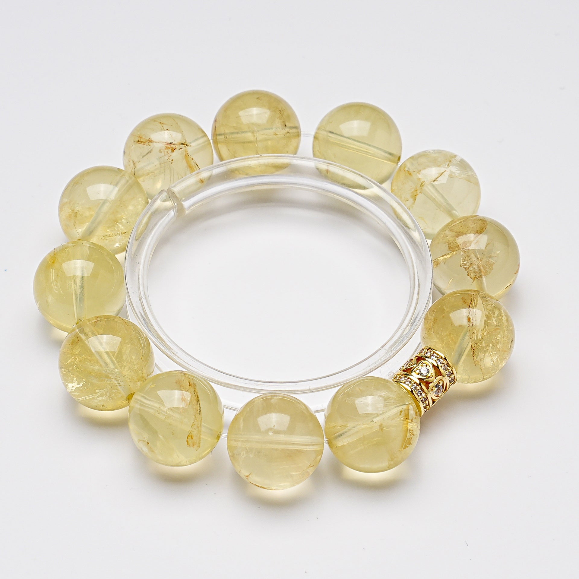 Lemon Quartz Bracelet | Solar Vitality Positive Energy Sunshine Crystal Jewelry