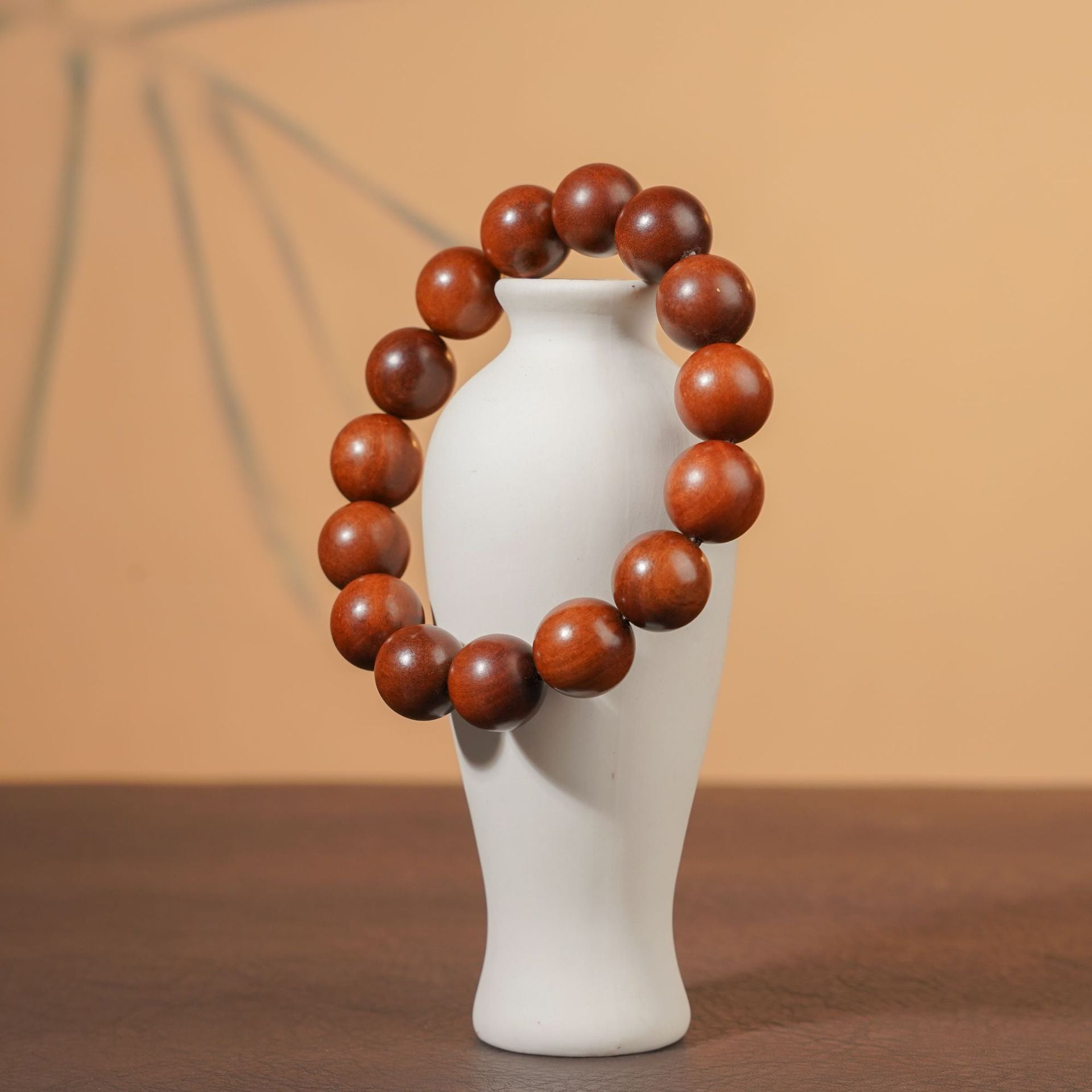 Delicate Gold Plated Scripture Bracelet | Small Beads Thunderstruck Wood Elegant Women Prayer Jewelry