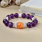 Amethyst Crystal Bracelet | Spiritual Awakening Intuition Wisdom Crown Chakra Insight Jewelry
