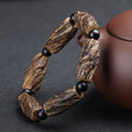 Agarwood Meditation Bracelet | Natural Rustic Calming Stress Relief Wood Prayer Beads Jewelry