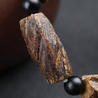 Agarwood Meditation Bracelet | Natural Rustic Calming Stress Relief Wood Prayer Beads Jewelry