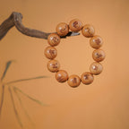 Nine Word Mantra Peach Wood Bracelet | Thunderstruck Warrior Protection Evil Banishing Taoist Prayer Beads