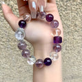 Amethyst Gradient Crystal Bracelet | Fortune Blessing Spiritual Prosperity Purple Energy Jewelry