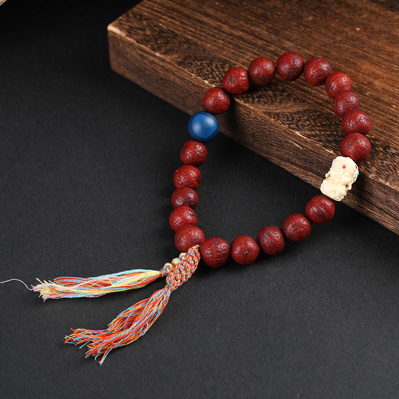 Eye Bead Meditation Bracelet | Nepal Sacred Prayer Focus Spiritual Practice Collector Jewelry