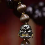 Ancient West Asian Etched Beads Bracelet | Fudo Myoo Agate Protection Guardian Buddhist Antique Jewelry