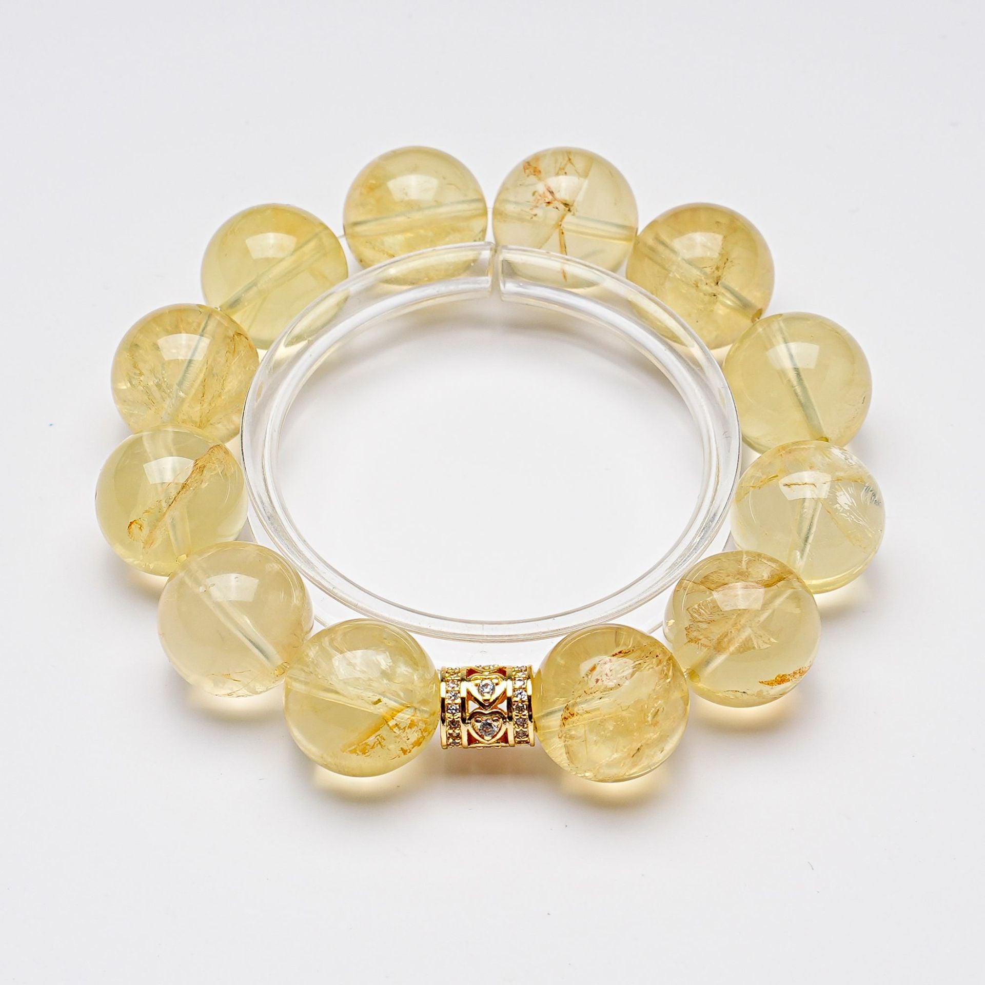 Lemon Quartz Bracelet | Solar Vitality Positive Energy Sunshine Crystal Jewelry