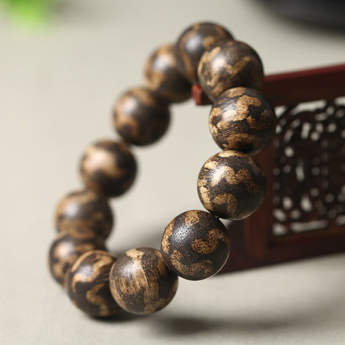 Agarwood Meditation Bracelet | Healing Calming Stress Relief Prayer Beads Cultural Collector Jewelry